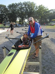 Greta playing in th boat2